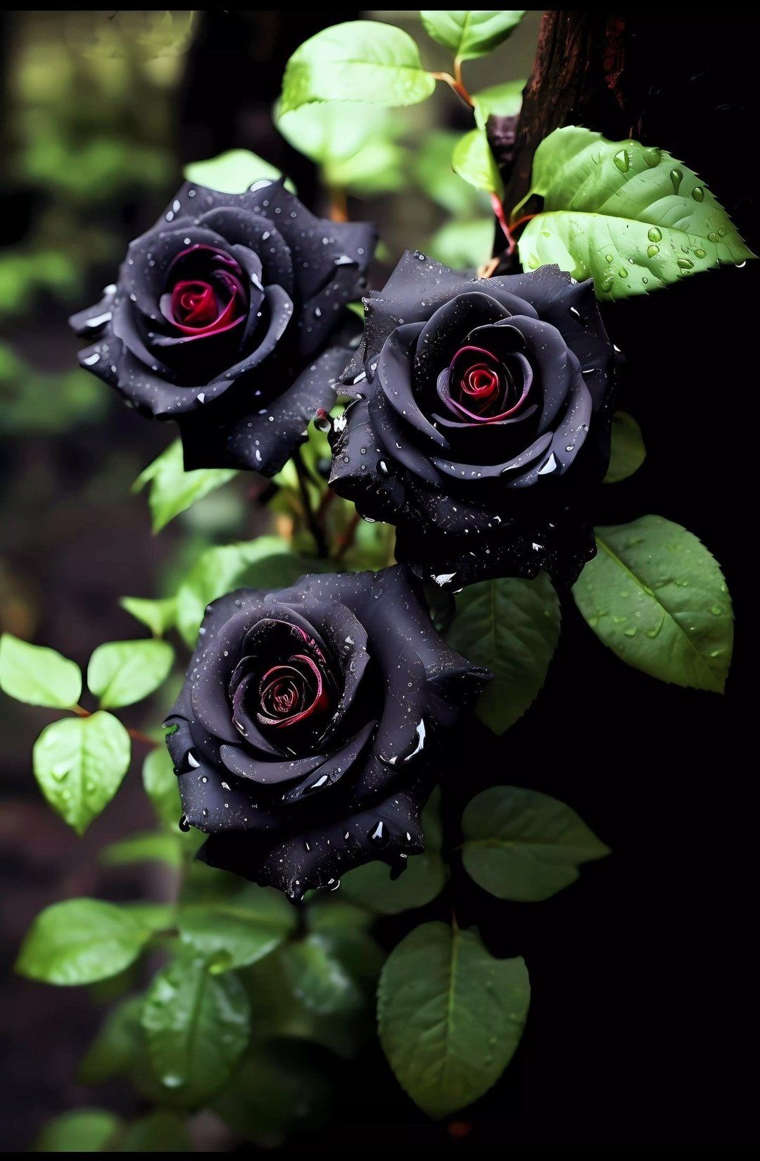 特别的花卉黑玫瑰