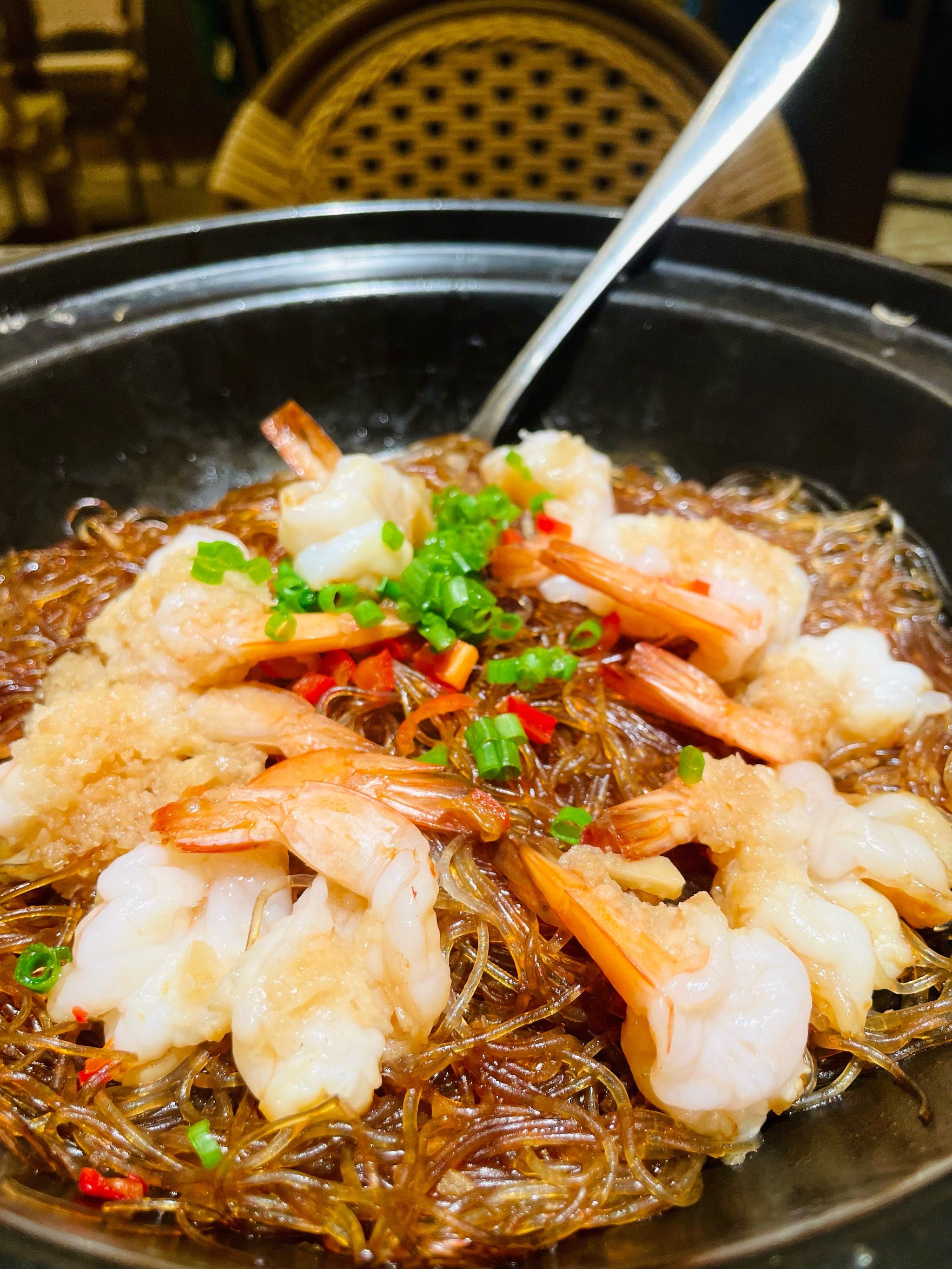 今天啫什么…鲜虾粉丝煲🍤