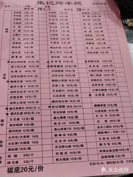 张记烤羊腿(北花园店)图片