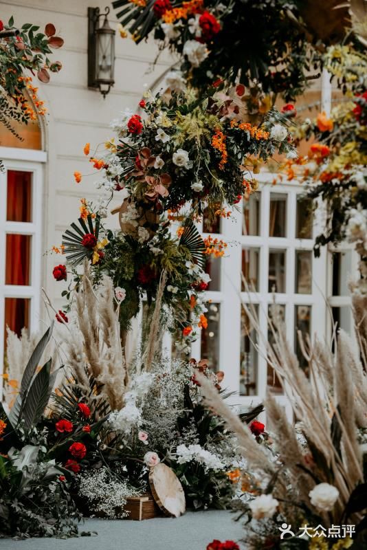 红色西式仪式婚礼