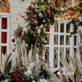 红色西式仪式婚礼