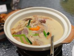 浓鸡汤豆皮-梧桐北京烤鸭·铜锅涮肉(海岸城店)