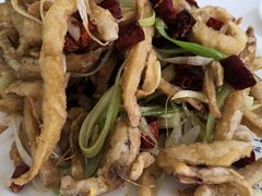 干煸鱿鱼-北戴河庆山饭店·海鲜砂锅粥(北戴河黑石路店)