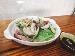 韭菜花炒鲜鱿-潮汕美食.厚弥粥(白石洲店)