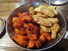 原味炸鸡和酱油鸡双拼-MI WU FACTORY米屋美食工厂餐厅(绿地店)