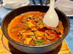 鸭血鸡杂煲-晶泽丽琅·鱼鲜川菜(川师店)