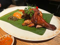 香橙蜜汁烤鸡配四味酱-18号酒馆(天目里店)