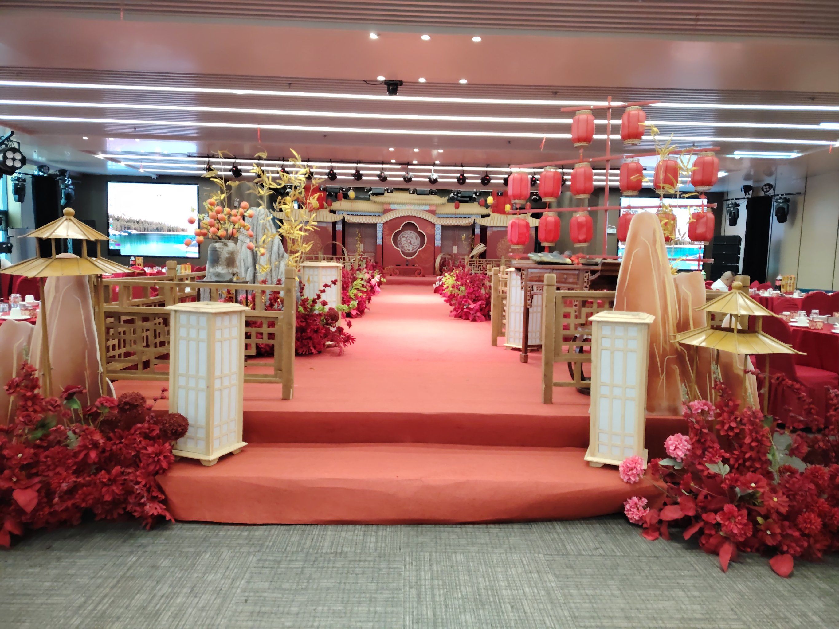 中式婚礼全厅无柱