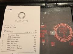 账单-Mercato莫卡多露台餐厅与酒吧(K11店)