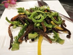 鹿茸菌炒芥兰-松峰素食