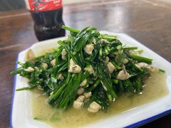 韭菜炒蚬肉-吾介小籠館