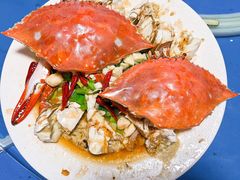 葱油白蟹-夏军农家乐