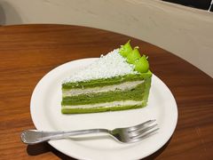 日本柚子酱佐抹茶白巧克力蛋糕-black rainbow coffee