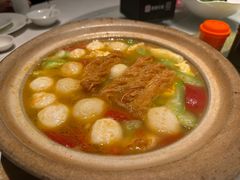 丝瓜鱼丸炖馓子-永安鱼庄·镇江菜(东吴路店)