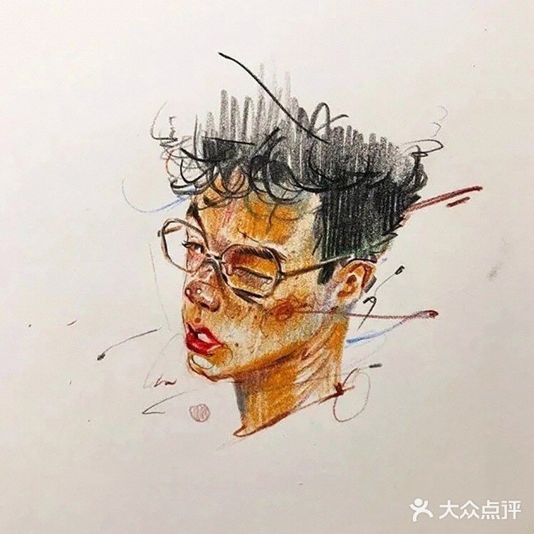 夸张的笔触、生动的色彩