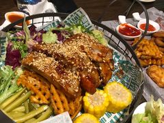 碳烤猪肋排-疯克大象美式烤肉餐厅