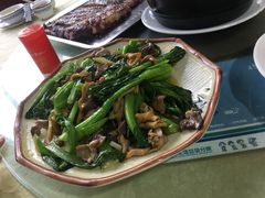 鸡什炒菜心-区海鸡场饭店(石壁店)