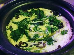 石锅海参菊叶鸡蛋-应天大明王朝·南京菜(中山陵店)