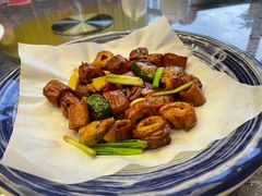 让尖椒炒大肠-轩记海鲜餐厅·四十五年老字号·经典粤菜(西区彩虹店)