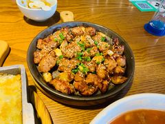 铁盘烤梅肉-船歌·鱼水饺青岛菜(金狮广场店)