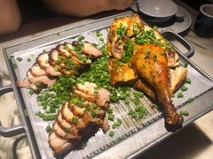 绿茶葱香烤鸡烤肉合拼-绿茶餐厅(乐峰广场店)