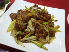 葱爆羊肉-万柳阁小馆·花园餐厅(龙潭湖店)
