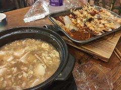 铁板蒜蓉红油蛏子-老姑砂锅·烧烤天津菜(体北道店)