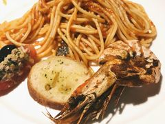 意面。大虾等。-帝豪酒店•马可勃罗西餐厅