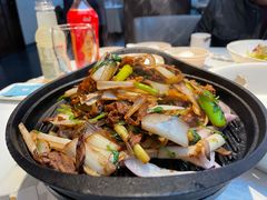 葱爆羊肉-旺顺阁鱼头泡饼(小红门店)