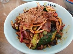 乱拌牛肉-老磨油饼(高陵店)