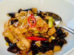 鸡纵菌小炒肉-悦轩中餐厅·高空江景·杭州柏悦酒店
