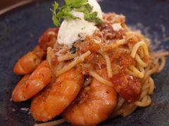 鲜茄茸大虾配马斯卡朋意大利面-BE BRIGHT KITCHEN(正佳广场店)