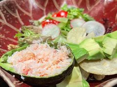 蟹肉酪梨有机嫩叶色拉-老乾杯和牛烧肉(王府中环店)