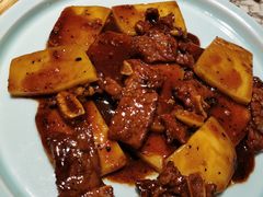 牛仔骨炒年糕-绿茶餐厅(深圳龙华天虹购物中心店)