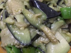 青椒炒茄子-燕兵眉州肥肠鱼饭店