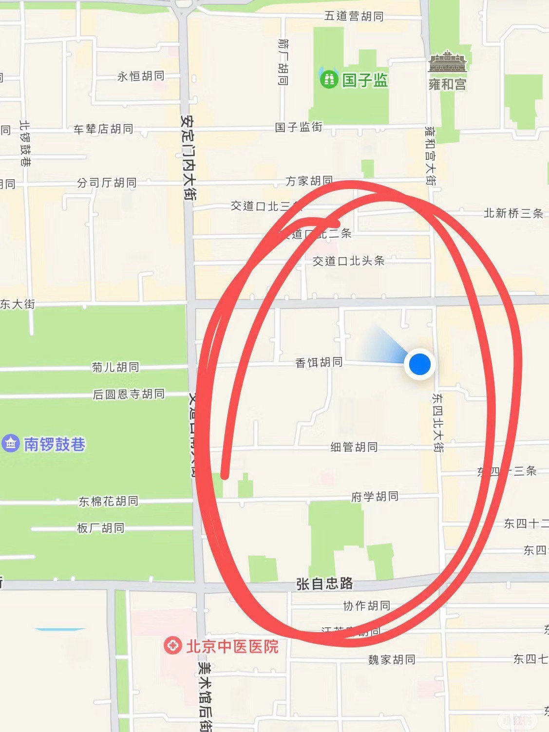 北京比南锣鼓巷更加适合觅食的区域