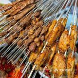 十年不涨价一元一串的西安本地人超爱的烤肉