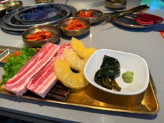 山葱菠萝五花肉-韩一品韩国料理(柏庐南路店)