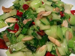 油渣炒四季青菜-望湘园·洞庭渔宴(浦江欢乐颂店)