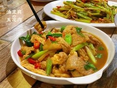 油豆腐炒五花肉-南雄雄州土菜餐厅(粤北大厦店)