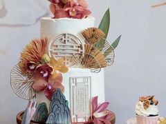 -芒果与甜纯动物奶油蛋糕&甜品台定制