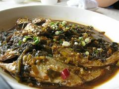 雪菜小黄鱼-怡园饭店-餐厅(四望亭店)