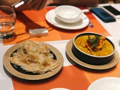 咖喱时蔬配手抓饼-若蘭慈·无国界素食料理(欢乐海岸店)