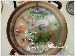 花蟹拼虾粥，很好吃-得记得潮州海鲜砂锅粥(宝业路店)