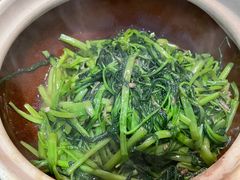 啫啫虾酱空心菜-熠盛粤味(永康路店)