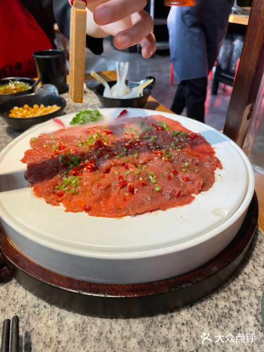 渡娘火锅(健翔桥店)手打鲜椒嫩牛肉图片