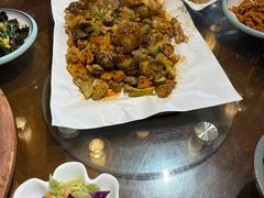 -东来菜馆•手抓海鲜家常菜•海鲜锅贴(鸽子窝店)