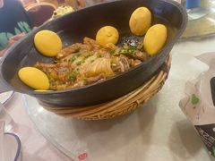 排骨豆角贴饼子-大清花饺子(山庄店)