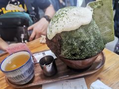 抹茶生乳かき氷-WONDER ICE 萬得冰田(建設路总店)