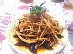时令皮蛋拌馓子-靓靓蒸虾·头牌蒸虾(南山桂庙店)